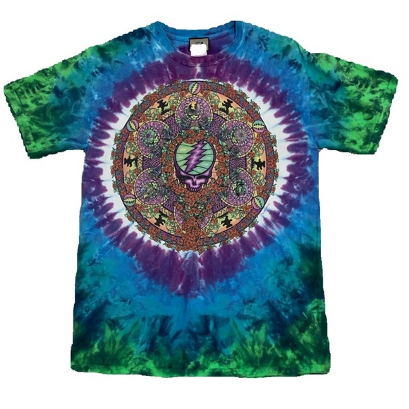 Grateful Dead Y2K 2000 Liquid Blue Teddy Bear Tee - M - Picture 1 of 9